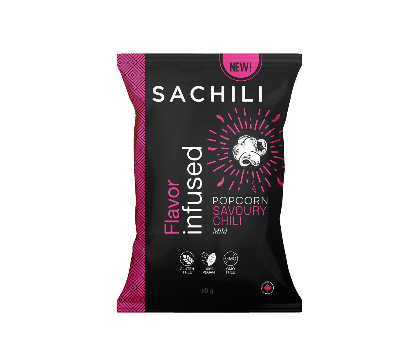 Sachili Gourmet Vegan Popcorn - Savoury Chili