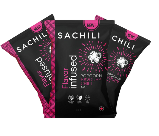 Sachili Gourmet Vegan Popcorn - Savoury Chili